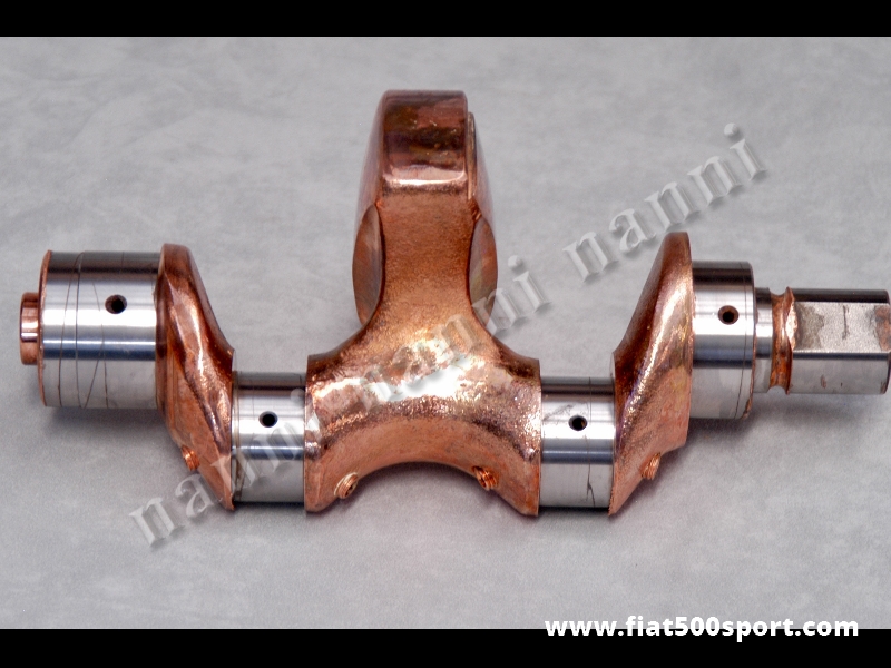 Art. 0289 - Crankshaft Fiat 500 Fiat 126 Abarth 595 SS forged and balanced, coppery same the original, steel made, with 70 mm. stroke. - Crankshaft Fiat 500 Fiat 126 Abarth 595 SS forged and balanced, coppery same the original, steel made, with 70 mm. stroke.
