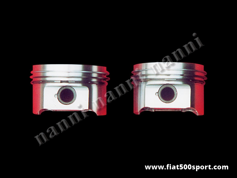 Art. 0300 - Pistoni Fiat 500 Fiat 126 (2 pezzi) stampati 740 cc, Ø 82 mm disponibili con le seguenti altezze di compressione: 25-28 mm. - Pistoni Fiat 500 Fiat 126 stampati Asso 740 cc, Ø 82 mm disponibili con le seguenti altezze di compressione: 25-28 mm. Serie completa di 2 pezzi. Specificare nelle note quale altezza di compressione si desidera.
