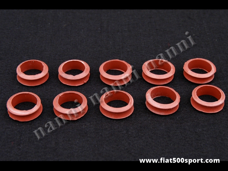 Art. 0387N - Silicon high rubber rings FIAT 126 for rod tapper set.( 10 pieces). - Silicon high rubber rings FIAT 126 for rod tapper set. (10 pieces).
