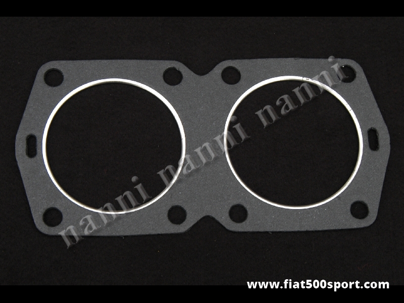 Art. 0420G - Guarnizione testa Fiat 500R Fiat 126 595 cc. spessore 1,5 mm. per pistoni diam. 73,5 mm. - Guarnizione testa Fiat 500R Fiat 126 cilindrata 595 cc. spessore 1,5 mm. per pistoni diam. 73,5 mm.
